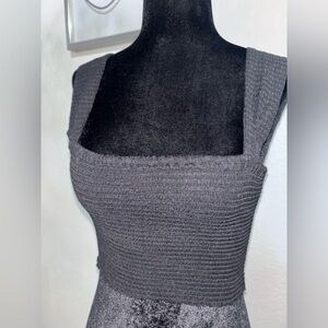Madewell Black Crop Top Size XS